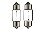 cyclingcolors 2x lampadina SV8.5 10W 10X31 12V lampada auto moto ciclomotore trattore camion furgone