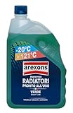 AREXONS Protettivo Radiatori -20°, Liquido Pronto all'Uso per Radiatori: Protezione Antigelo e Antiebollizione per Leghe di Alluminio, Miscelabile e Adatto a Rabbocchi, 2L
