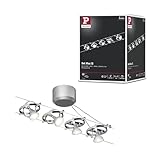 Paulmann sistema di cavi per faretti, set estensibile, 94133, Mac II, massimo 5 pezzi da 10 W l’uno, cromato, opaco, lampada da soffitto, senza lampadina