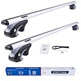 DGH System Barre portatutto portapacchi BARRE compatibile con Audi 80 AVANT SW 1992-1995 max 90 kg 120 cm Alluminio