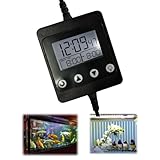Nicoone Timer dell'Acquario, Centralina Alba Tramonto, Illuminazione Acquario Luce Timer Fish Tank Light Controller Digitale Dimmer,Utilizzato Anche Come Modulatore Di Luce