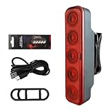 LED Light Set | Luce Posteriore Bici 2,76 Pollici | Fanale Posteriore Ricaricabile Impermeabile Con 4 Modalità E Segnale Freno Per Ciclismo, Scooter E Guida Notturna