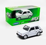 OPO 10 - Automodello in Scala 1/24 (14 cm) Compatibile con Fiat 126 Bianco - Welly 24066W