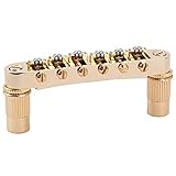 Musiclily Pro Sellette Rullo Ponte Tune-O-Matic per Chitarra Elettrica Les Paul LP SG, Dorato