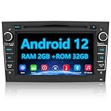 AWESAFE 7 Pollici Autoradio 2 Din per Opel Meriva Corsa Zafira Vivaro Antara Android 12 [2G+32GB] Car Radio Stereo Con Navigatore Bluetooth WIFI DSP USB RDS DAB+ Mirror Link (Nero)