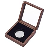 PH PandaHall Scatola Porta Orologi da Tasca in Legno Espositore per Orologi da Tasca con Coperchio in Acrilico Trasparente, Custodia per Orologio da Tasca Singolo Organizer per Orologi da Tasca