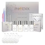 Kit Laminazione Ciglia Professionale, Lash Lift Kit,Soluzione Completa per Sopracciglia e Ciglia, Effetto Naturale e Definito, Ideale per Uso Domestico e Salone(bianco)