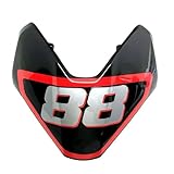 Cupolino faro anteriore superiore nero n. 88 compatibile con Ducati Hypermotard 950 2019 2020 2021