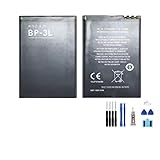Generic Batteria compatibile BP-3L per Nokia Asha 303 603 Lumia 505 510 610 710 1300mAh 3.7V 4.8Wh