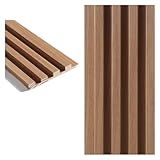 Pannelli Decorativi in Legno per pareti, Pannelli a doghe Resistenti per Decorazioni Interne, doghe Strette a Bassa Manutenzione, tagliabili su Misura, Rivestimento murale lineare impermeabi