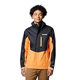 Columbia Pouring Adventure 3 Jacket, Giacca antipioggia impermeabile Uomo, Nero/Koi, XXL