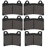 SOLLON Pastiglie freno anteriore e posteriore per Yamaha FZ 750 1989-1991 FZR 750 1987 TDM 850 1991-1995 TRX 850 1996-1999 FZR 1000 1987-1988 FJ 1200 1988-1995 XJR 1200 1995-1998