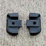 ULEIVA Set di 2 tappi di ricambio, colore nero, compatibili con listelli decorativi, per roulotte, compatibili con Tabbert Dethleffs Hobby LMC TEC (nero)