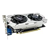 QTHREE GTX 750 Ti 4GB 128-bit Scheda Grafica, HDMI, VGA, DVI, Schede grafiche basso profilo PC, GPU per computer, Low Power, PCI Express x16, DirectX 12