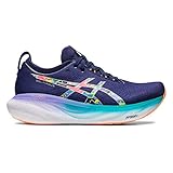 ASICS Nimbus 25 Lite-Show Scarpa Running da Strada per Uomo Blu Giallo Multi 45 EU