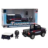 Giochi Preziosi Carabinieri - Set Jeep e Personaggio Mini Action Hero Alto 7 Cm Dei Carabinieri, Veicolo Carabinieri, Furgone Giocattolo, Per Bambini A partire Dai 4 Anni