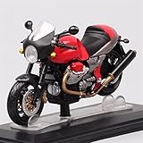 1/24 Scala Per Moto Guzzi V11 SPORT Modello Di Bici Pressofuso E Veicoli Giocattolo In Plastica Retro Cafe Moto Regalo