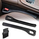 SRunDe 2 Pezzi Riempitivo per Sedili Auto, Striscia a Prova di Perdite sul Lato del Sedile, Car Seat Gap Filler Organizer, per Auto SUV Camion, con Spazzola per la Pulizia (Nero)