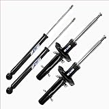 ATEC Germany 4x ammortizzatore a gas a pressione anteriore e posteriore, compatibile con SEAT LEON (1M1), TOLEDO II (1M2), SKODA OCTAVIA 1 (1U2), VW BORA I (1J2), GOLF 4 (1J1)