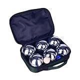 F Fityle Bocce Palla Petanque Boule Ferro Gear Facile da Giocare Genitore Bambino Giocattolo Interattivo Gioco da Prato per Giardino Campeggio All'aperto P, 6 Pezzi