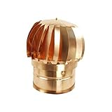 COMIGNOLO GIREVOLE RAME TONDO FUMAIOLO ASPIRATORE CANNE FUMARIE (cm 10 diametro)