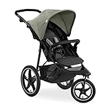 hauck Passeggino 3 Ruote Runner 2 - Con Ruote XL Grandi Ad Aria, Leggero 22 kg Portata, Reclinabile, Regolabile - Cappotta UPF 50+, Cesto XL Fino a 3kg, Pieghevole - Verde, Topolino