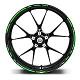 Adesivi per cerchioni Race Design 12 pezzi, set completo Finest Folia adatto per 17 pollici & 16" 18" 19" cerchioni moto auto bicicletta