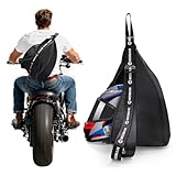 Moman Zaino Moto, B1 Zaino per Casco Riflettente Borsa Porta Casco Portatile 10L Grande Capacità per Ciclismo, Bicicletta, Casco da Moto, Caschi da Sci, Basket