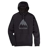 Burton Oak Felpa Con Cappuccio, Uomo, True Black Heather, S