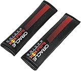 Passacintura RedBull in Fibra di Carbonio - Design Sportivo ed Elegante - Protezione Cinture Auto