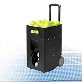 Lissontine Lancia Palline Tennis,Lanciapalle Tennis Automatica,Macchina Lanciapalle Automatica Intelligente,per 50 Palline,Macchina Portatile per Palline Tennis con Telecomando E App
