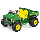Peg Perego John Deere Gator HPX - Trattore Elettrico Cavalcabile per Bambini dai 3 Anni, Utility Vehicle Elettrico con Cassone Ribaltabile e Clacson, Batteria Ricaricabile da 12V