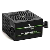 Tecnoware Power Systems Alimentatore Free Silent PRO 550 per PC Evoluti con Scheda Grafica NVIDIA GeForce GTX - RTX, Ventola Silenziosa, connettori PCI-E, CPU 4+4, SATA, Molex