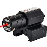 Manybuy Mirino Laser Softair, Laser Sight Punto Rosso Tattico per Arma con Montaggio su Slitta Picatinny 11mm e 20mm