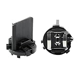 Supporti per Lampade Alogene, Fleymu 2 Pezzi Fari H7 di Ricambio 5K0941109 per Golf 6, Golf 7, MK6, MK7, Anabbaglianti Supporto Faro Compatibili con Tiguan, Touran, Sharan e Scirocco (Color : Black)