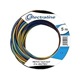 Electraline 25148 N07V-K Cavo Unipolare Unipolare, Sezione 1x2.5 mm, 5 mt, Marrone/Blu/Verde/Giallo