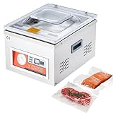 VEVOR Confezionatrice Sottovuoto per Alimenti, Modello DZ-260A 220 V 50 Hz 180 W Macchina per Sottovuoto per Alimenti, Frutta, Sottaceti, Materiali da Restauro, Elementi Elettronici e Metalli Rari