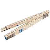 Draper Frw/III regola pieghevole in legno, blu, 2 m