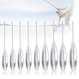 JAONLD Kit Bombarde da Pesca 9 Pezzi Super Set Pesca Bombarde Semi Affondante 6g, 8g, 10g, 12g, 15g, 20g, 25g, 30g, 35g, Galleggiante Trota Accessori Pesca Trota per Pasta Trota e Cucchiaio Trota