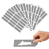105 Pezzi Adesivo da grattare adesivi,Gratta e Vinci,Etichette Gratta e Vinci,Rettangole Etichette Gratta e Vinci Adesivo,Grigio,per Cartoline, Regalo a Sorpresa