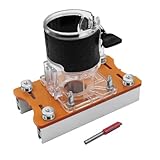 2 in 1 Fresatrice Verticale Legno Piastra di Base, Lega di Alluminio Rifilatore Piastra di Base, Cesto di Fresatura Piastra di Base per Trimmer da 65 MM, Fresatrice per Legno Piastra di Base