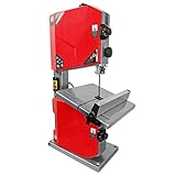 Crossfer Sega a nastro BS255 (500 Watt, altezza massima di taglio 115 mm, larghezza di passaggio 245 mm, tavolo di lavoro girevole a 45°, con attacco parallelo, incluso cursore per pezzo)