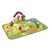 Chicco Playset Farm Animals 2 in 1 Tappetino da Gioco interattivo per Imparare Forme e Animali, Giochi per Bambini 1 Anno, 4 Anni, Versione Italiano/Inglese