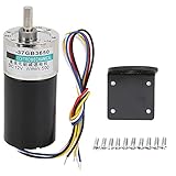 Motore DC Brushless Ingranaggi Metallici CW CCW Riduttore di velocità 12V con Staffa per Strumenti di Misura (500 giri/min)