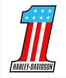 Adesivo in vinile per Harley Davidson 1 con grafica 11 cm x 16 cm (altezza x larghezza x altezza)