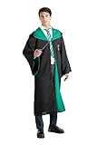 Ciao- Mantello Tunica Serpeverde Slytherin Deluxe Originale Harry Potter (Taglia Unica Adulto) con Stemma Ricamato e Cravatta