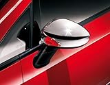Car Passion Coppia Calotte Specchio Cromate Compatibile con Fiat 500 Cinquecento Grande Punto & Evo DX + SX