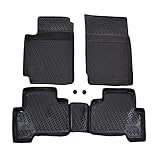 J&J Automotive | 3D Tappeti Tappetini Auto In TPE Gomma Su Misura Per Grand Vitara 5D 2005-2014, Con Bordo Alto, Nero, Antiscivolo, Inodore