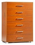 LIBEROSHOPPING.eu - LA TUA CASA IN UN CLIK Mobile cassettiera 6 cassetti Grandi cm 81x44x118H (Ciliegio)