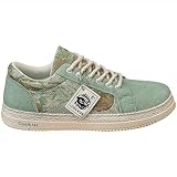 Scarpe da ginnastica casual da uomo, vintage, comode, in tela, basse, per attività all'aperto, fitness, palestra, leggere, traspiranti, per il tempo libero, verde, 42 EU